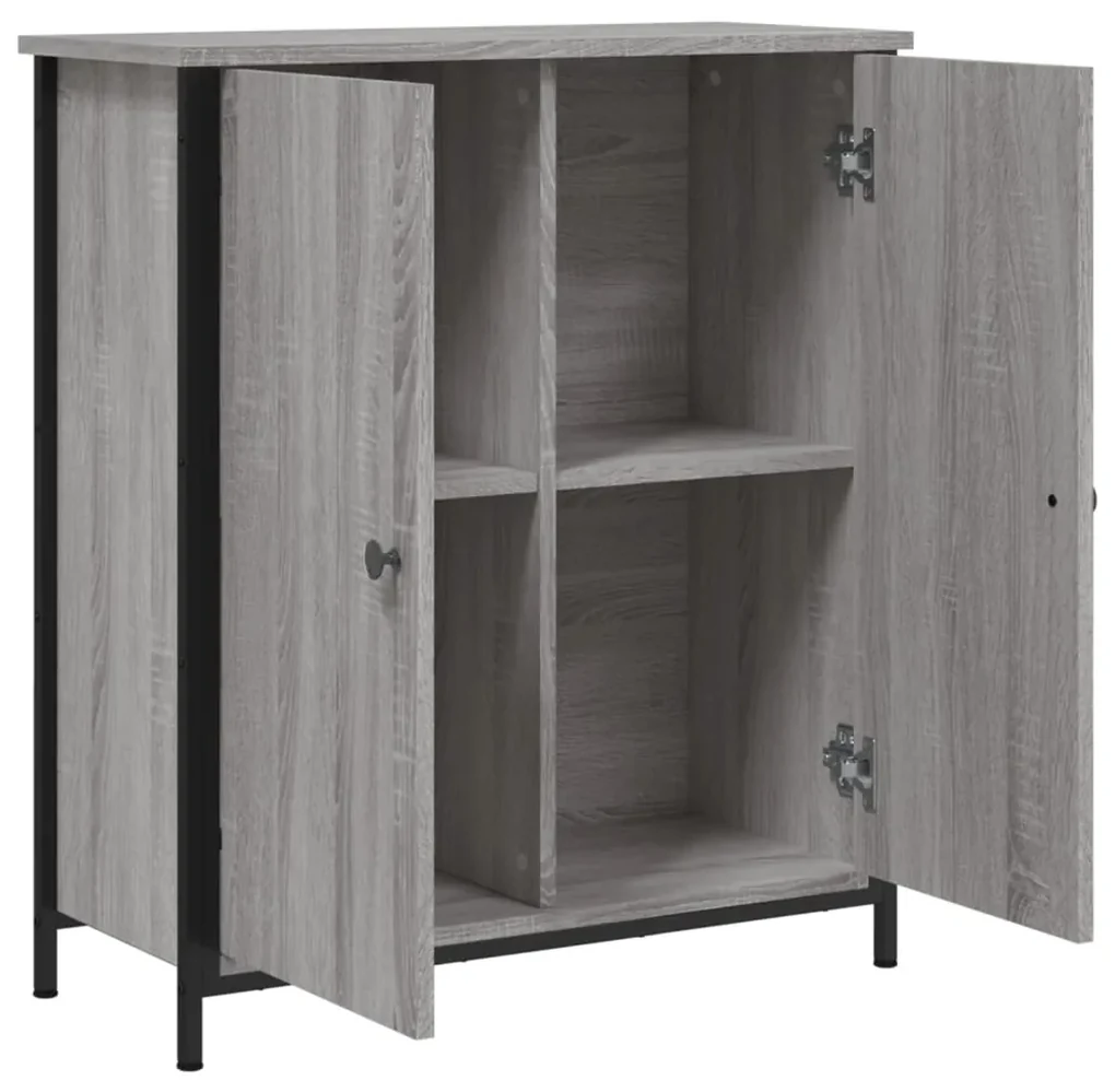 Credenza grigio sonoma 70x30x80 cm in legno multistrato