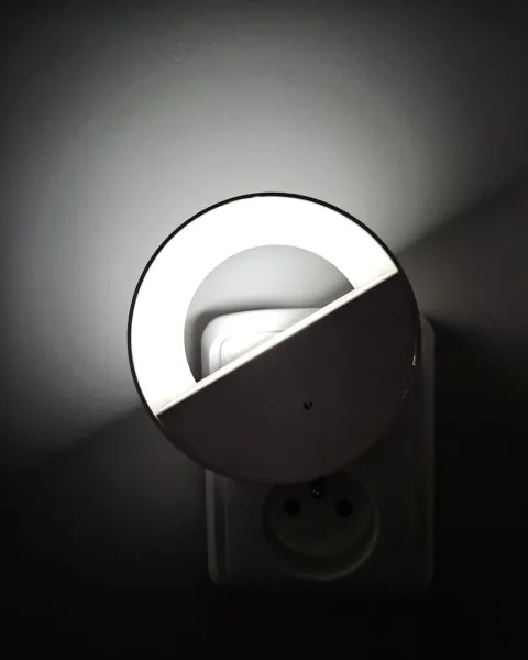 LED Luce notturna con sensore crepuscolare LED/0,5W/230V bianco