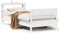 Letto senza Materasso Bianco 90x200 cm Legno Massello di Pino 3306196