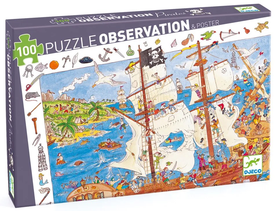 Puzzle - pirati - 100 pezzi