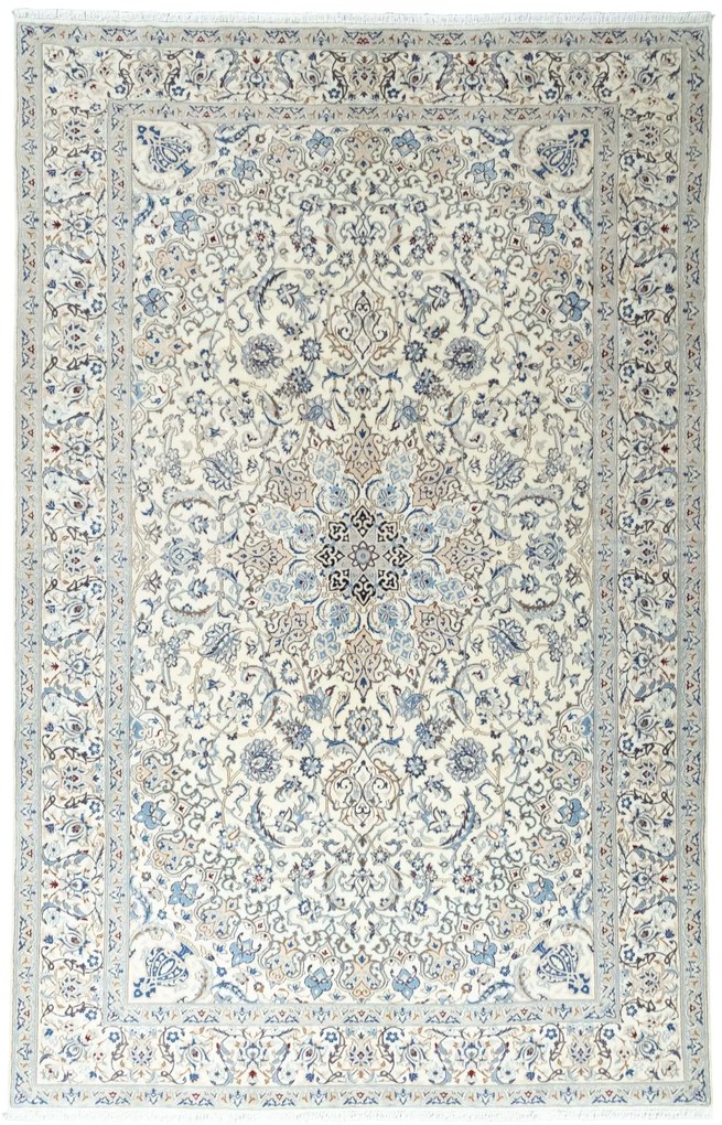Nain Tappeto persiano 330 x 210 Beige (Iran) Annodato A Mano