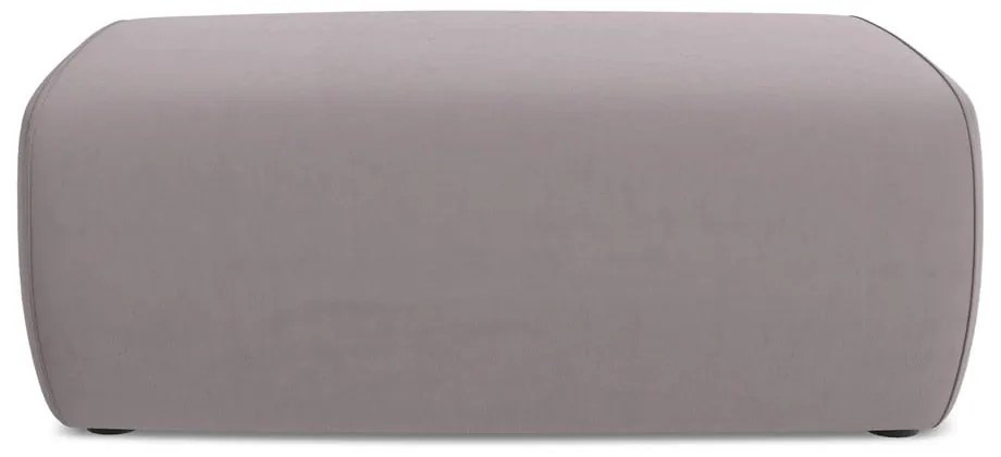 Poggiapiedi lavanda con rivestimento in velluto Kapua – Makamii