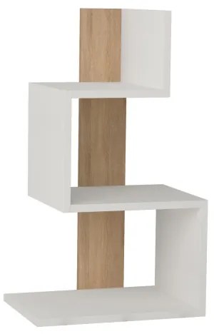 Comodino ROSIE 72x42 cm bianco/quercia