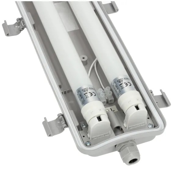 Brilagi -Lampada fluorescente tecnica LED OPTIMA T8 2xG13/18W/230V 6500K IP65 128 cm