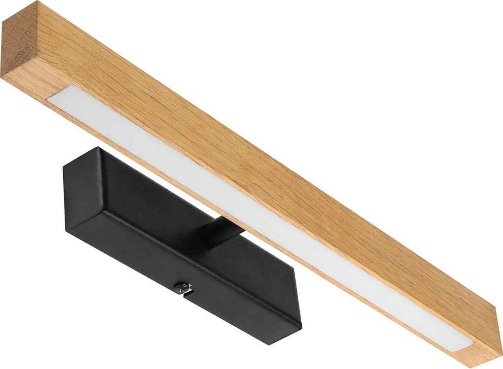 Lampada per quadri LED VERDE LED/5,5W/230V 3000K 46 cm rovere/nero