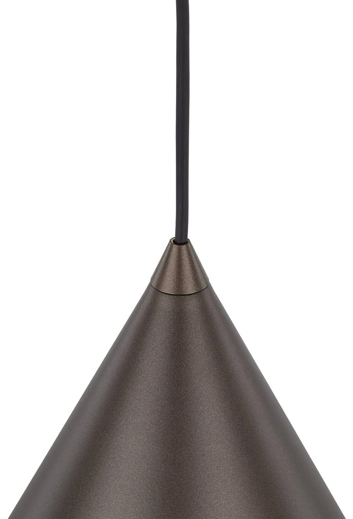 TK Lighting Lampada a sospensione CONO, a 1 luce, Ø 25 cm, color bronzo