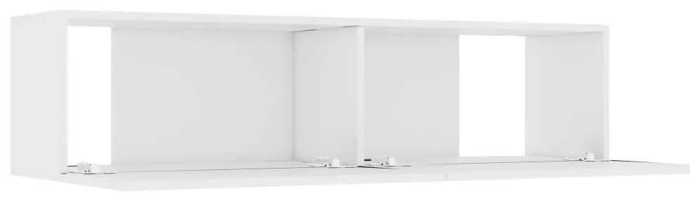 Mobile Porta TV Bianco 120x30x30 cm in Legno Multistrato