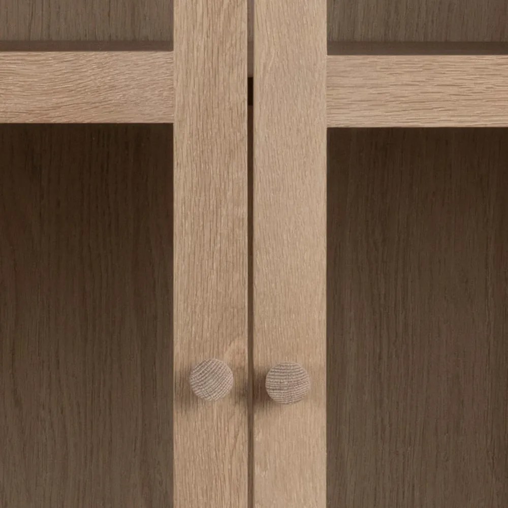 Vetrina in rovere 80x145 cm Aston - Actona