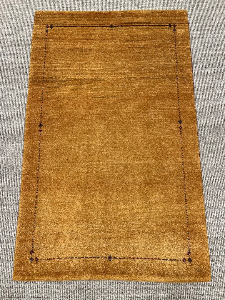 Gashguli Tappeto 80x130 Giallo (Iran) Annodato A Mano