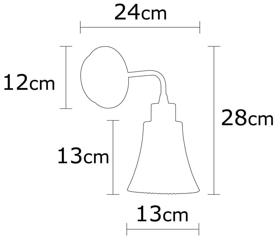 Lampada da parete in rame ø 13 cm Foca - Opviq lights