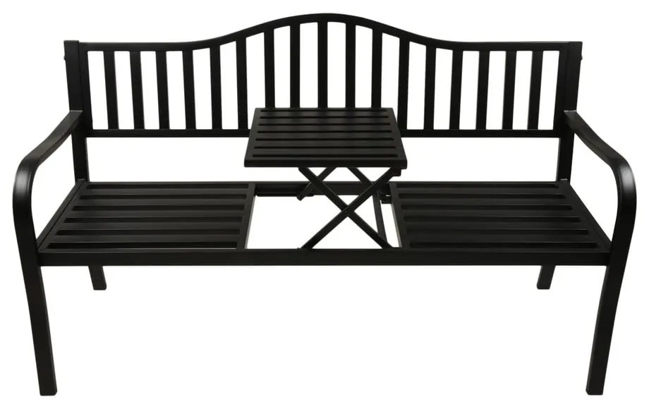 Panchina da giardino in metallo nero Segula - Garden Pleasure
