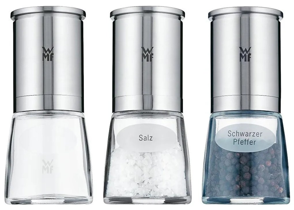 WMF - Set 3 macinapepe DE LUXE in acciaio inox