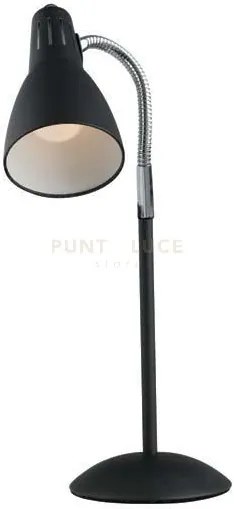 Lumetto logiko nero 1 luce attacco e14 13x8,5x42,5cm orientabile