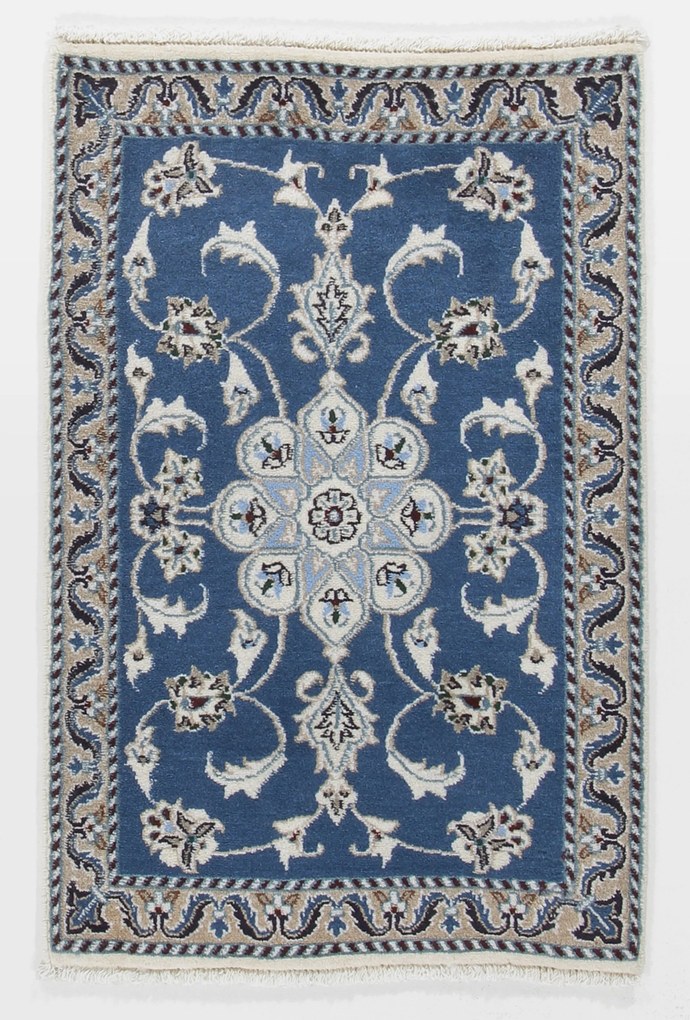 Nain Tappeto 90 x 60 (Iran) Annodato A Mano