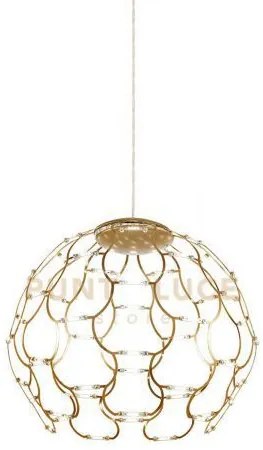 Lamoi lampadario a sospensione piccola rame d.40cm 2700k 5468lm 49w...