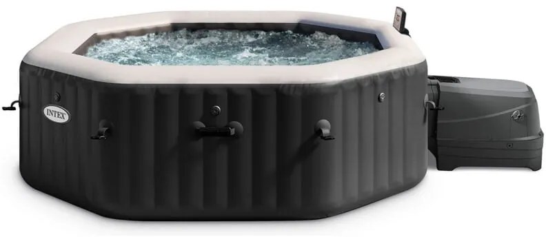 Intex - piscina idromassaggio gonfiabile 'pure spa jet bubble deluxe' nero 6 persone 211x211x71 cm - cod. 28462
