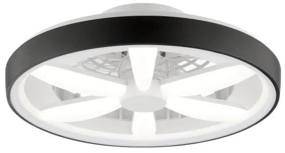 Brilliant - Ventilatore a soffitto LED RGBW GAIANO LED/48W/230V nero +DO