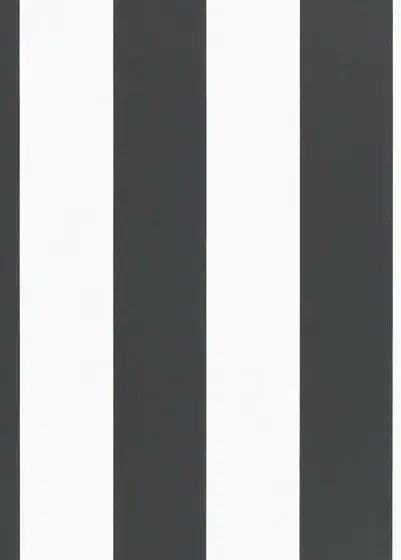 Ralph Lauren Tapete Spalding Stripe - Black/ White