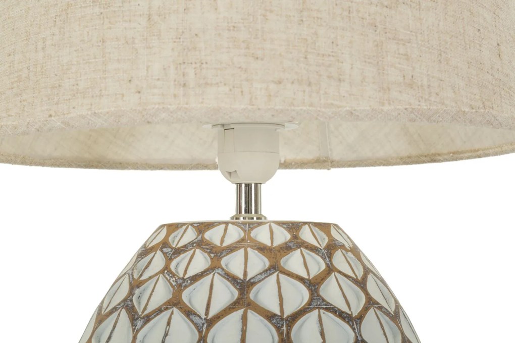 Lampada Da Tavolo Resina Tibet Cm Ø 35X52 Elegante Design