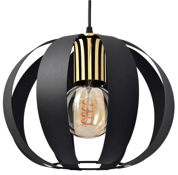 Lampadario a sospensione con filo NEWTON 3xE27/15W/230V nero