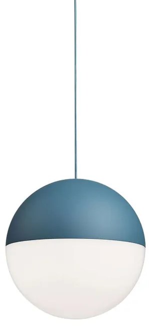 Flos String Light Testa A Sfera Cavo 12 m Lampada a sfera 19 cm sospesa a luce diffusa Blu