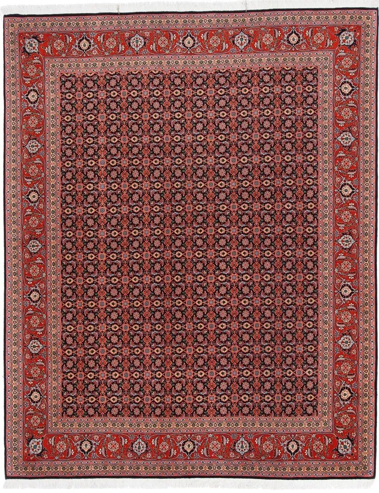 Tabriz Tappeto 200 x 250 Rosso (Iran) Annodato A Mano