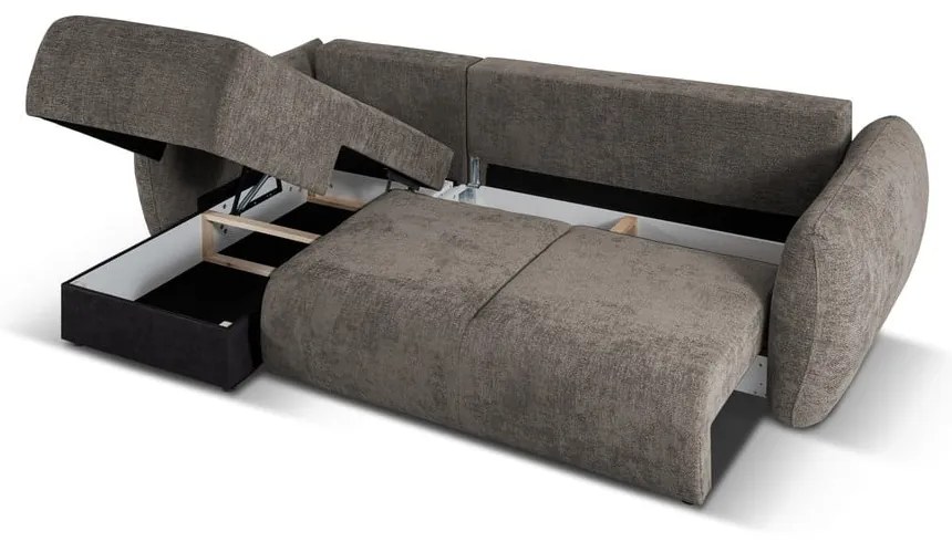 Divano angolare grigio (angolo sinistro) Matera - Cosmopolitan Design