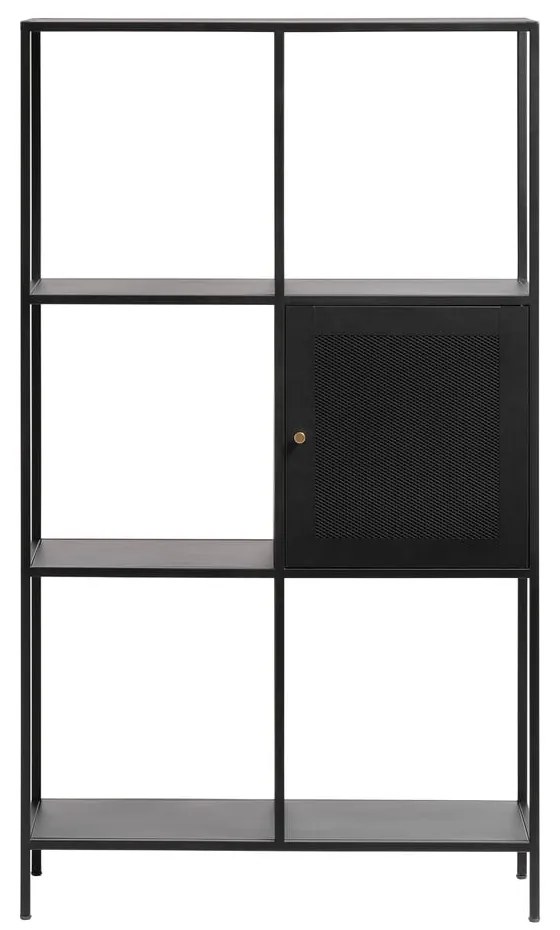 Libreria in metallo nero 80x138 cm Malibu - Unique Furniture