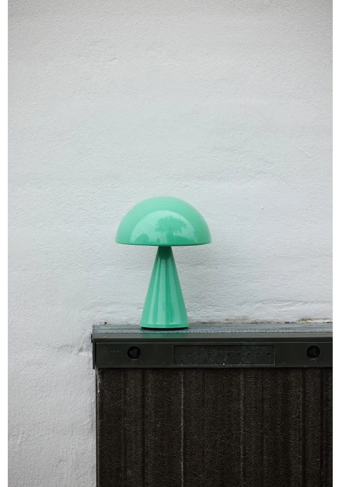 Lampada da tavolo LED dimmerabile color menta (altezza 20 cm) Mush - Hübsch