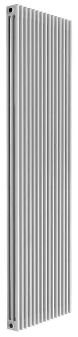Radiatore acqua calda Comby in acciaio 3 colonne, 15 elementi, interasse 1735 mm, bianco