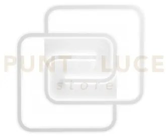 Plafoniera led cayman quadrata bianca 40w 5440lm cct 3000k 4000k 65...