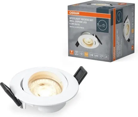 Osram - SPOT LED da incasso 1xGU10/4,3W/230V 2700K CRI 90 bianco