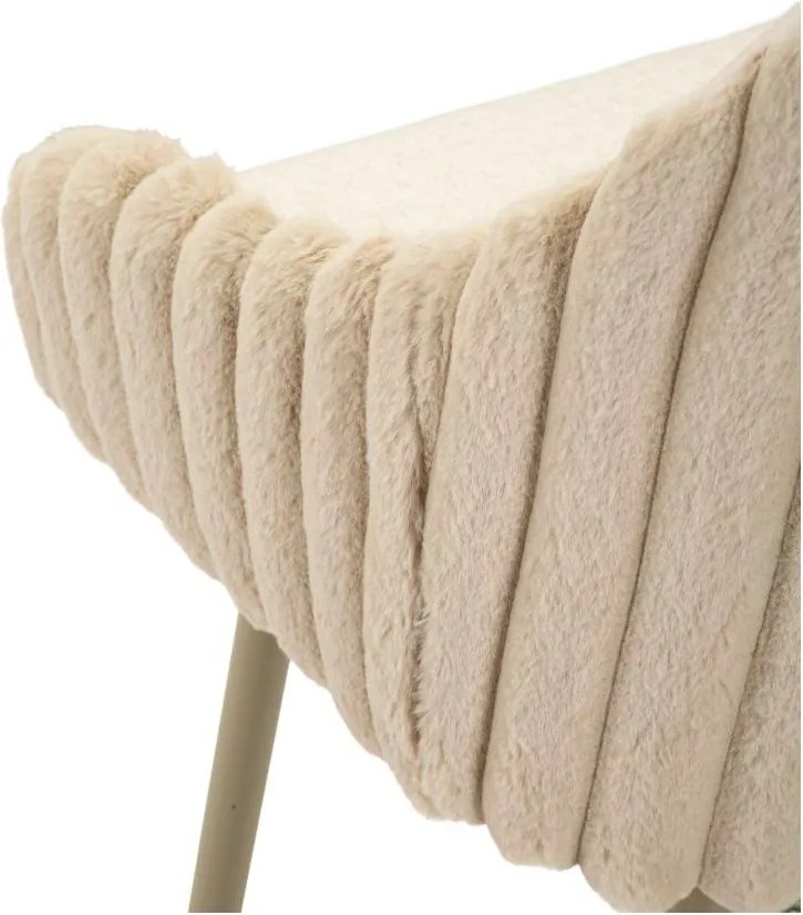 Set di sbagelli da bar color crema in imbottito con braccioli 2 pz (altezza della seduta 78 cm) Alaska – Mauro Ferretti