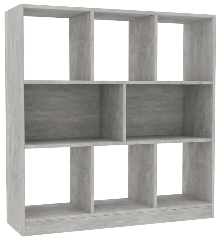 Libreria grigio cemento 97,5x29,5x100 cm in truciolato