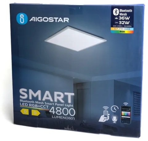 Aigostar - LED RGBW Pannello dimmerabile fisso MESH LED/36W/230V 60x60 cm