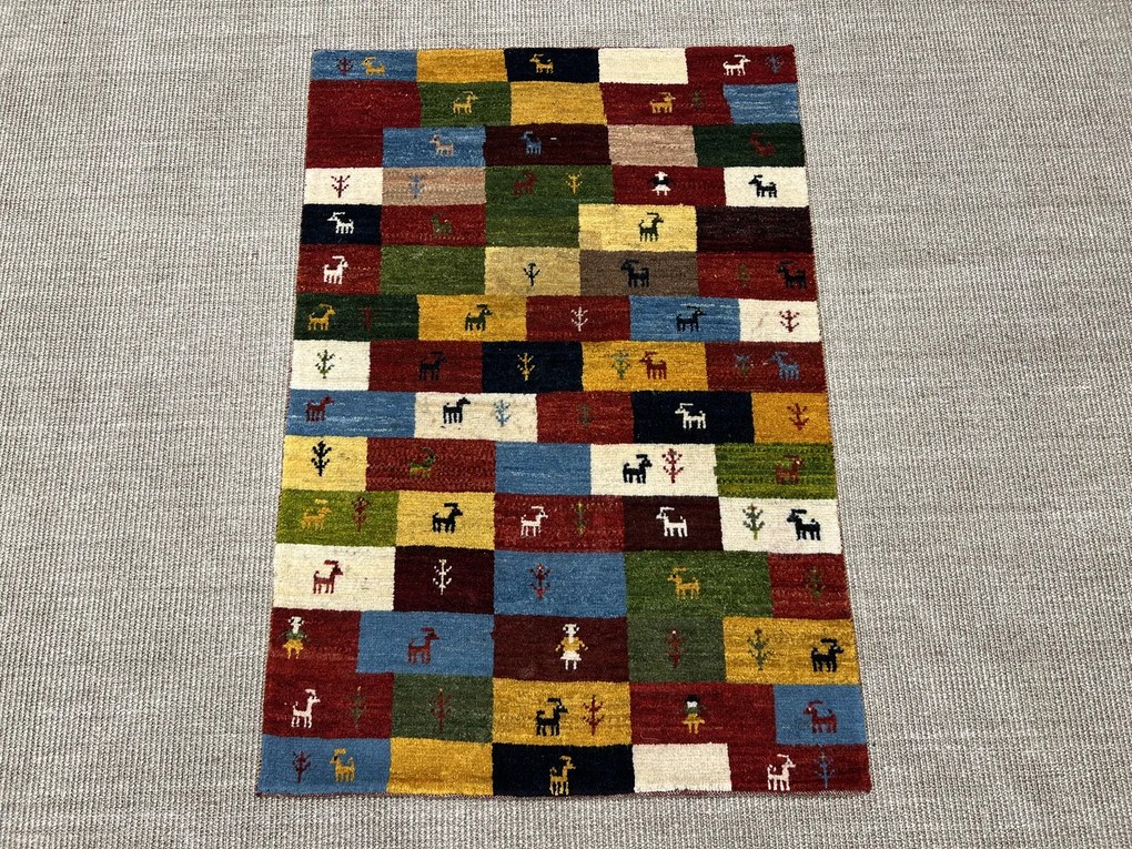 Gabbeh Tappeto persiano 80 x 110 (Iran) Annodato A Mano