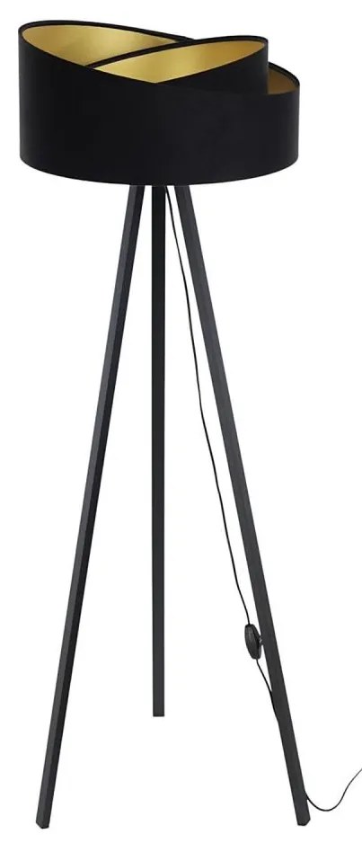 Lampada da terra GALAXY 1xE27/60W/230V nero/wenge