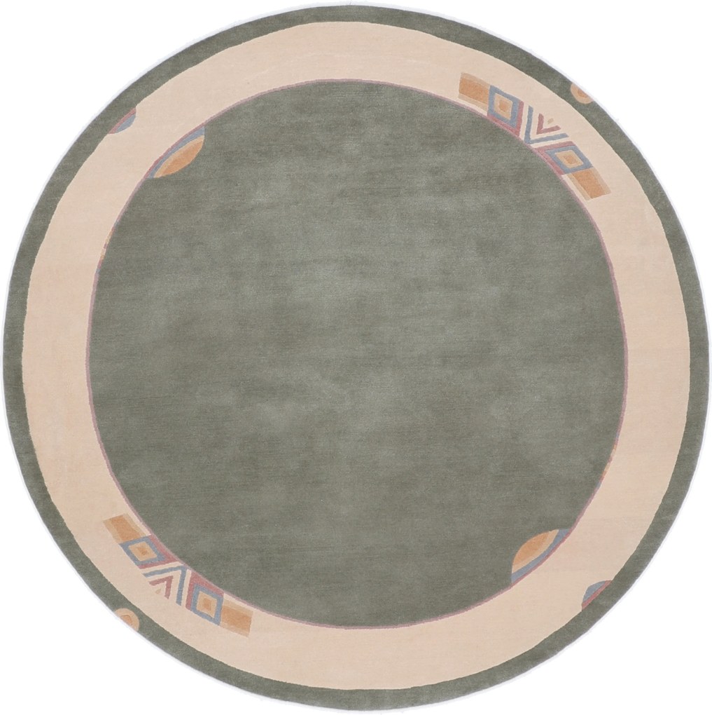 Nepal Tappeto orientale 250x250 Verde (Nepal) Annodato A Mano