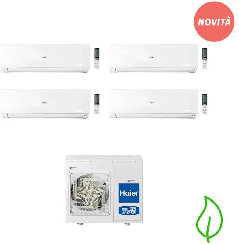 Condizionatore quadrisplit Flexis Plus 7000+7000+9000+12000 btu codice prod: as20(20)(25)(35)s2sf1 4u75s2 - Haier