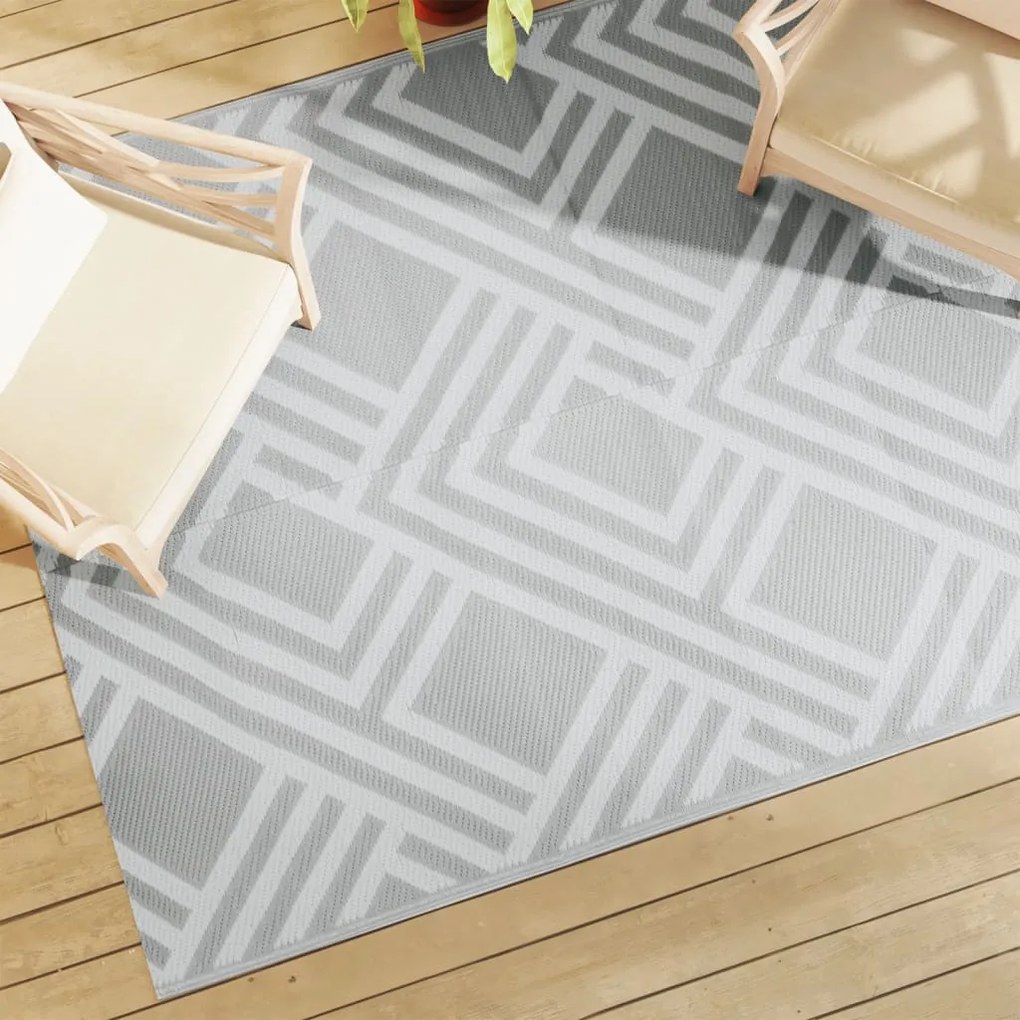 Tappeto Da Esterni Arakıl Grigio 160x230 Cm İn Pp /