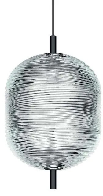 LodesLodes - Jefferson Small Lampada a Sospensione 10m 2700K Crystal/Black Chrome