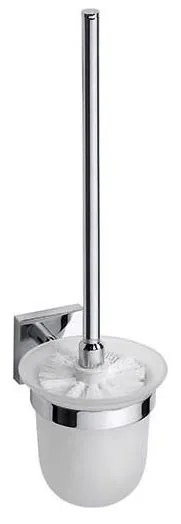 Scopino per WC 9,5x36 cm argento/bianco