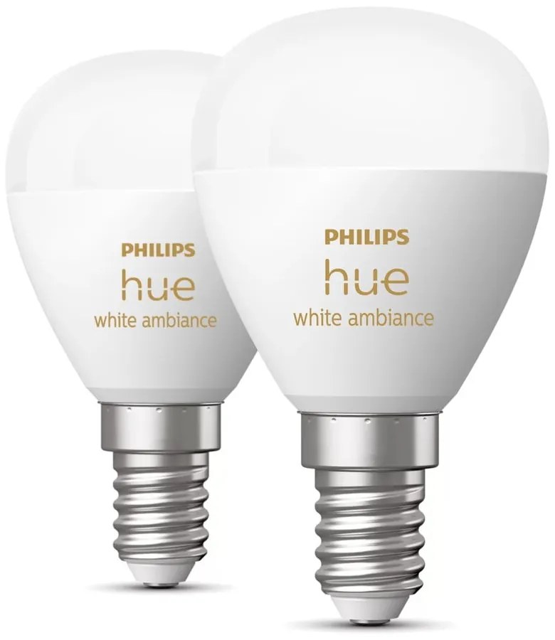 Lampadine smart in set da 2 pz E14, 5 W White ambiance - Philips Hue