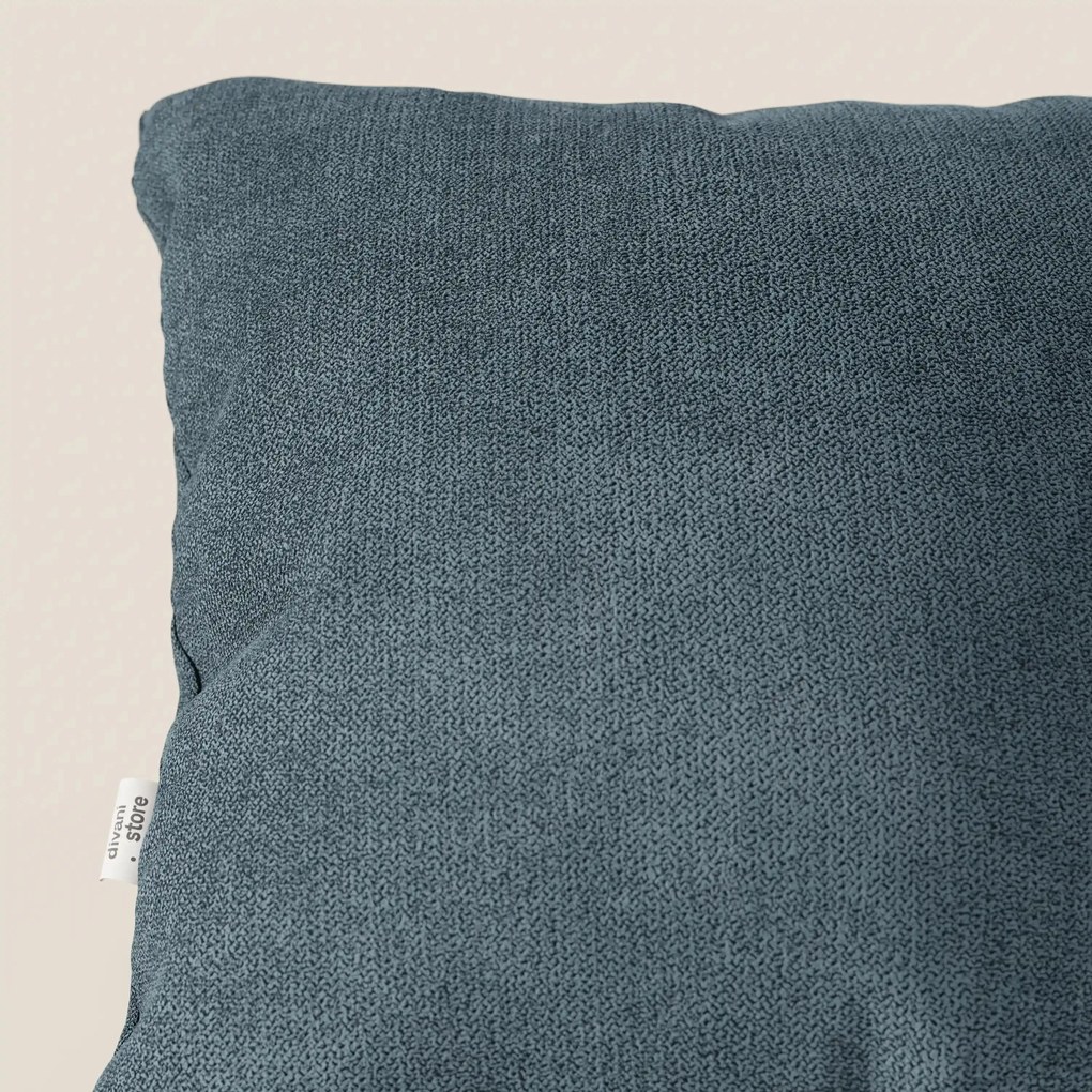 Destiny cuscino disponibile in diversi colori realizzato in tessuto morbido impermeabile T02 petrolio