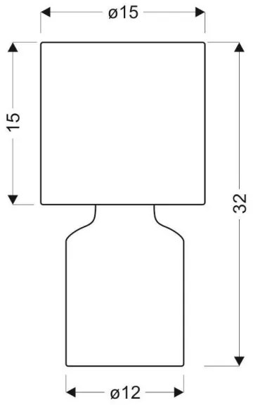 Lampada da tavolo INER 1xE14/40W/230V grigio