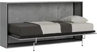 Letto Singolo a Scomparsa Salvaspazio Orizzontale Kando H97 cm Grigio