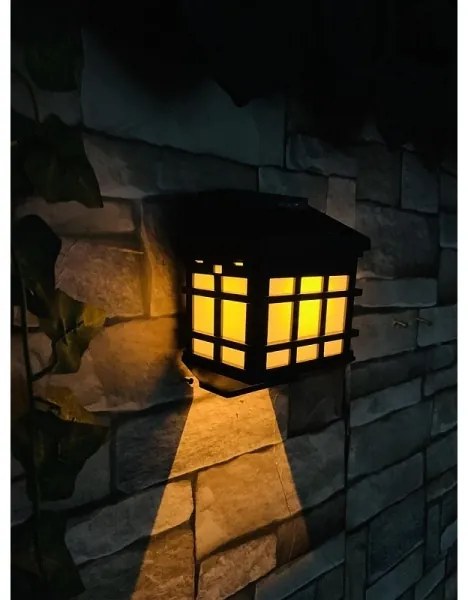 Lampada da parete solare a LED con sensore crepuscolare LED/1,2 V 600 mAh IP44