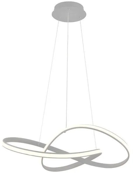 Brilagi - Lampadario a sospensione con filo LED dimmerabile COSMOWAVE LED/70W/230V 3000-6500K argento + +TC