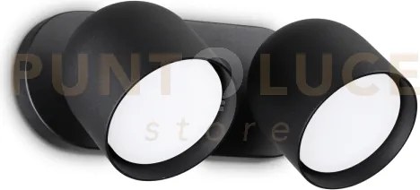 Dodo faretto in metallo 2 luci attacco gx53 lampadine incluse nero ...