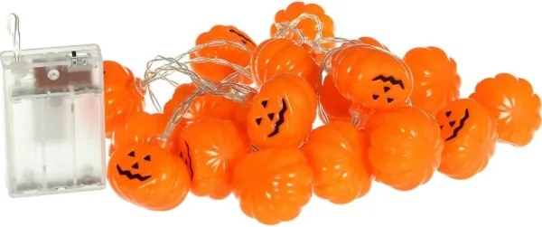 Retlux - Catena luci LED decorativa HALLOWEEN 20xLED/3xAA/bianco caldo 3,3m zucche